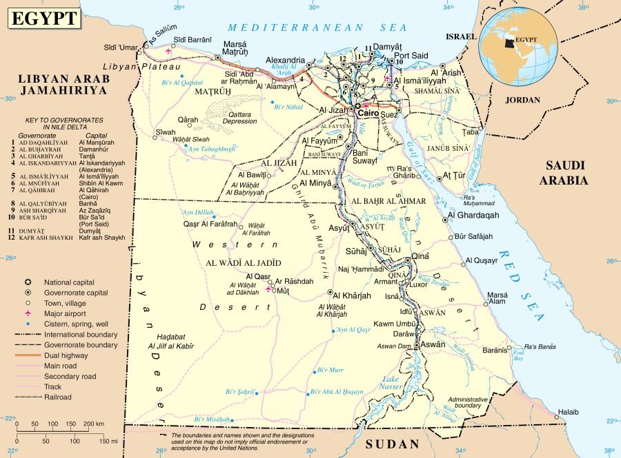 Map of Egypt